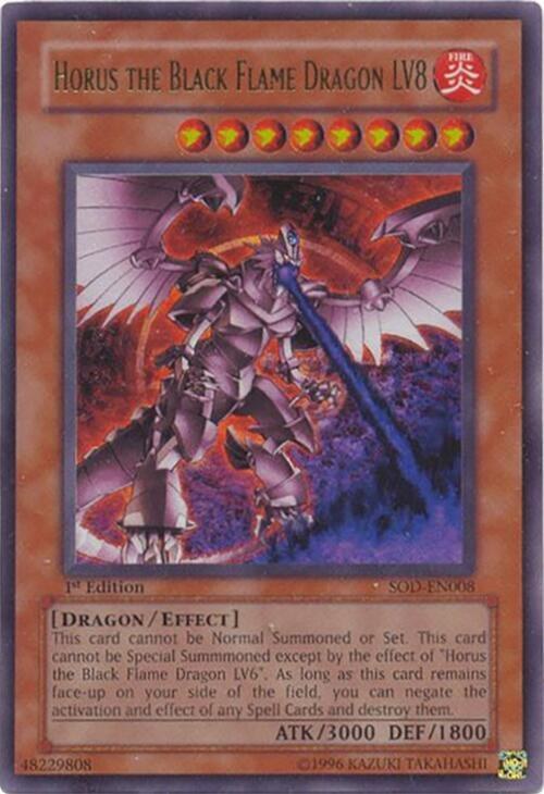 Horus the Black Flame Dragon LV8 - 1st Edition