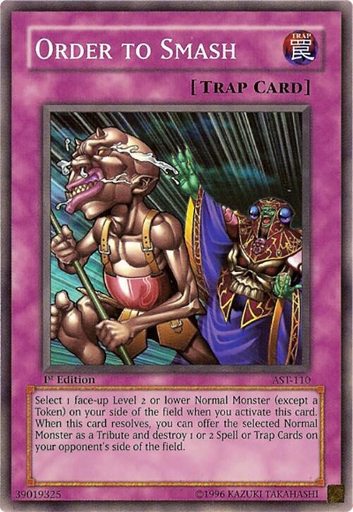 Order to Smash - 1st Edition