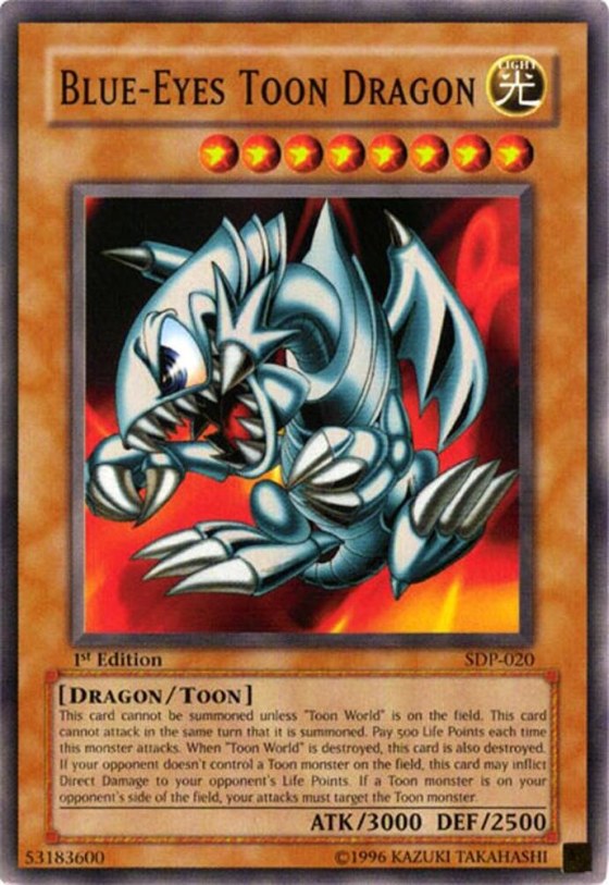 Blue-Eyes Toon Dragon - 1st Edition