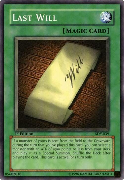 Last Will - 1st Edition