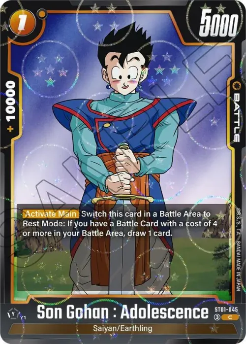 Son Gohan : Adolescence - Dragon Ball Pattern