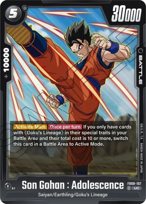 Son Gohan : Adolescence