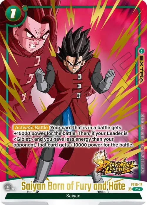 Saiyan Born of Fury and Hate - Bonus Pack Alternate Art