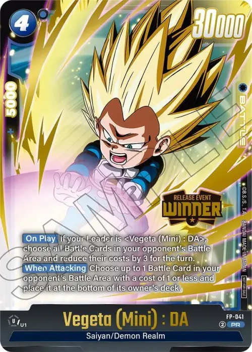 Vegeta (Mini) : DA - Release Event Winner
