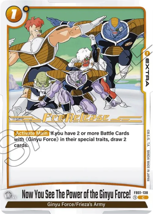 Now You See The Power of the Ginyu Force!