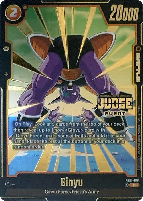 Ginyu - FB01-108 (Judge Pack (Event Judge) 01) - Judge Pack Event Judge
