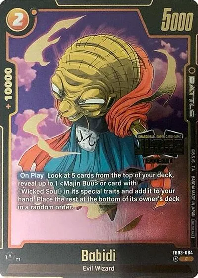 Babidi - FB03-084 (Judge Pack (Event Judge) 02) - Judge Pack Event Judge
