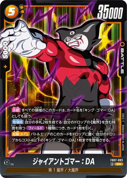 ジャイアントゴマー：DA
