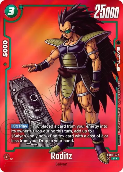 Raditz - Limited Pack Manga Version 01