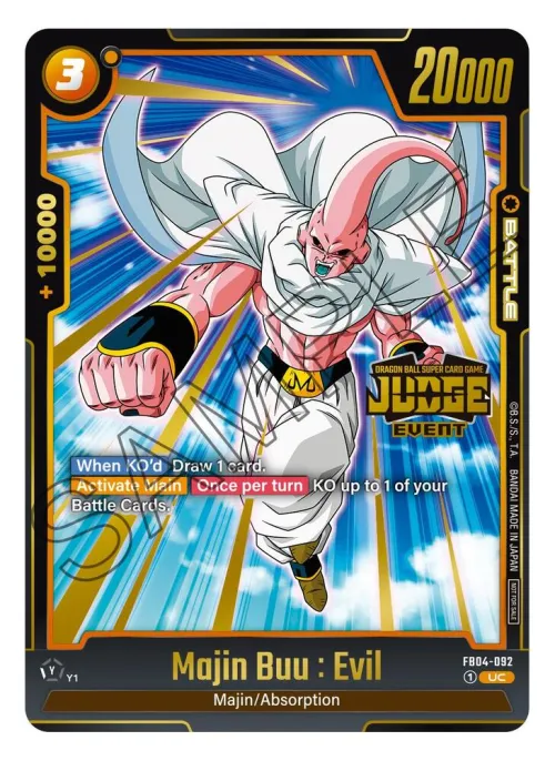 Majin Buu : Evil (Judge Pack (Event Judge) 03) - Judge Pack Event Judge