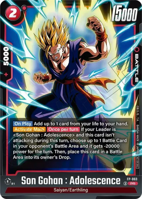 Son Gohan : Adolescence - Tournament Pack 09