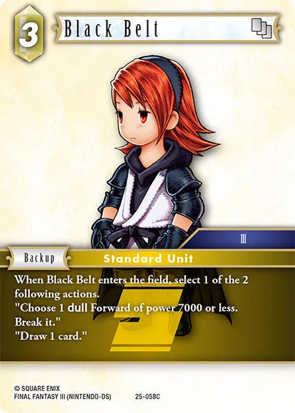 Black Belt - Foil