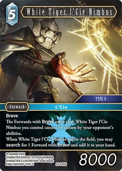 White Tiger l'Cie Nimbus - Foil