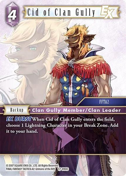 Cid of Clan Gully EX - Foil