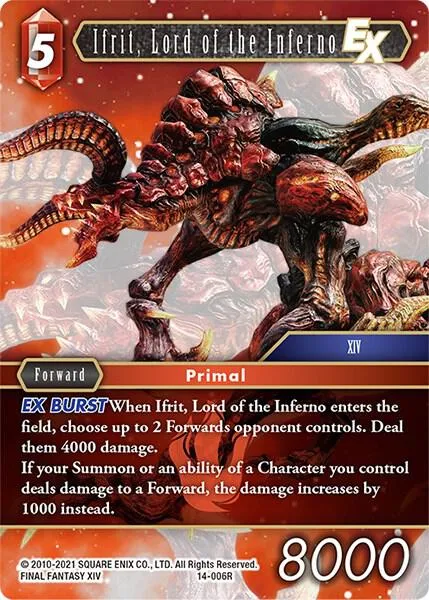 Ifrit, Lord of the Inferno EX - Foil