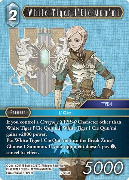 White Tiger l'Cie Qun'mi - Foil