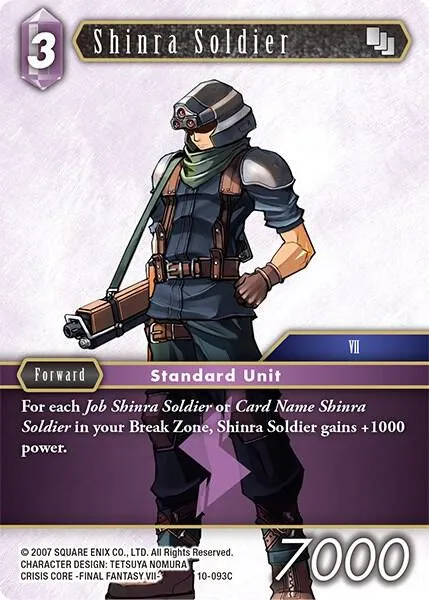 Shinra Soldier - Foil