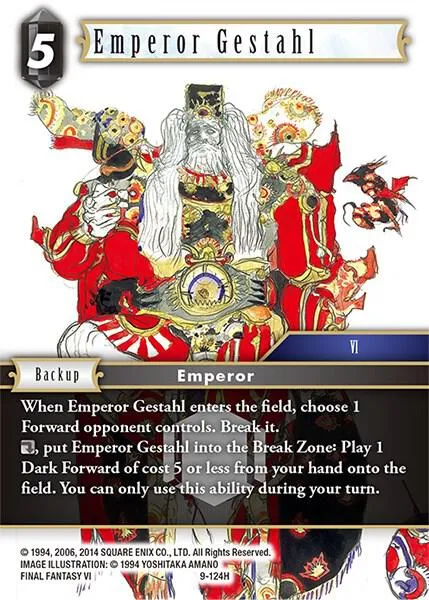 Emperor Gestahl - Foil