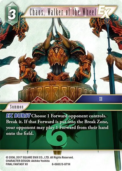 Chaos, Walker of the Wheel EX - Foil