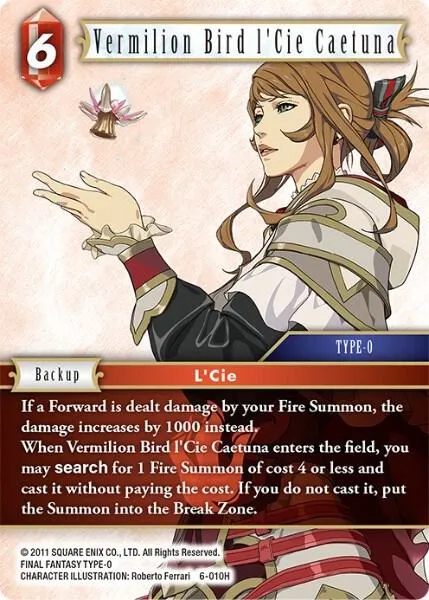 Vermilion Bird l'Cie Caetuna - Foil