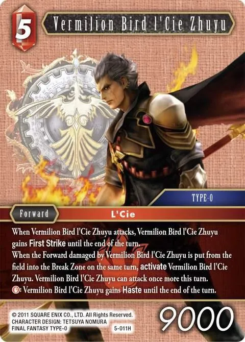 Vermilion Bird l'Cie Zhuyu - Foil