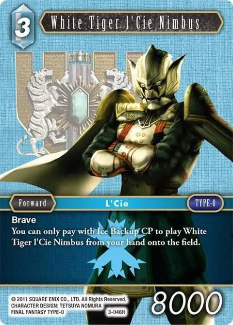 White Tiger l'Cie Nimbus - Foil