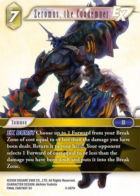 Zeromus, the Condemner EX - Foil