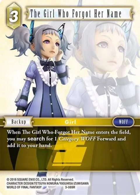The Girl Who Forgot Her Name - Foil