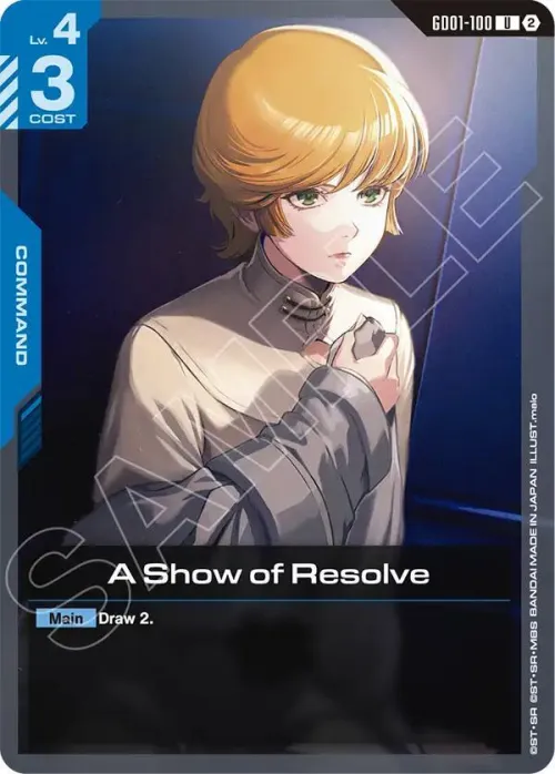 A Show of Resolve