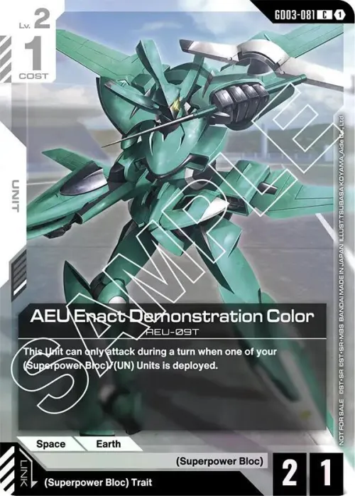 AEU Enact Demonstration Color - Store Tournament Participant P
