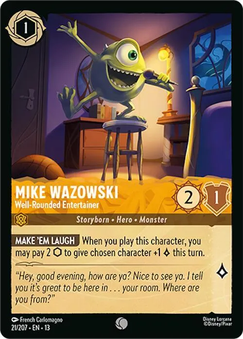 Mike Wazowski - Well-Rounded Entertainer - Cold Foil