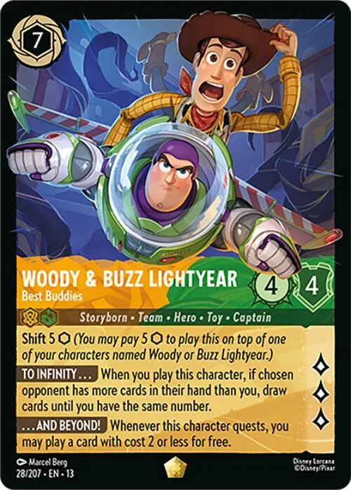 Woody & Buzz Lightyear - Best Buddies - Cold Foil