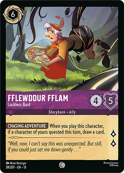 Fflewddur Fflam - Luckless Bard - Cold Foil