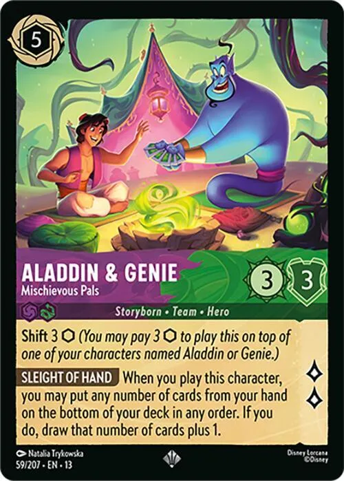 Aladdin & Genie - Mischievous Pals - Cold Foil