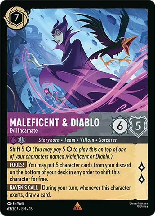 Maleficent & Diablo - Evil Incarnate - Cold Foil