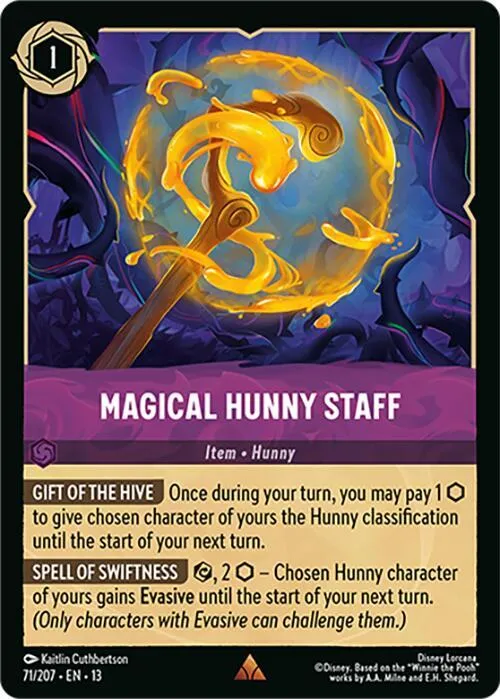 Magical Hunny Staff - Cold Foil