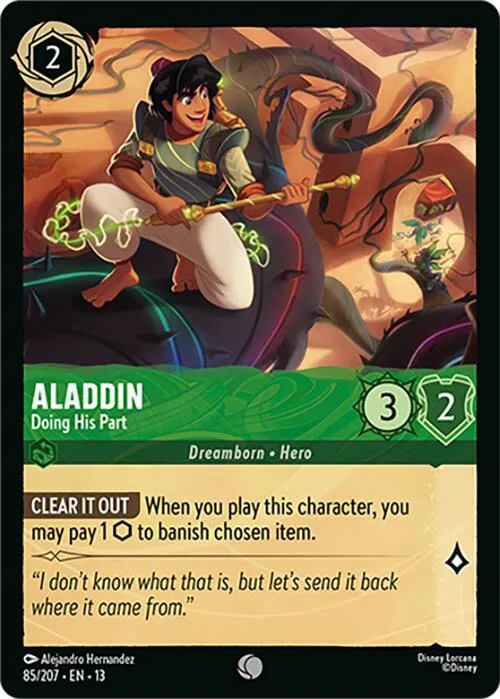 Aladdin - Doing His Part - Cold Foil