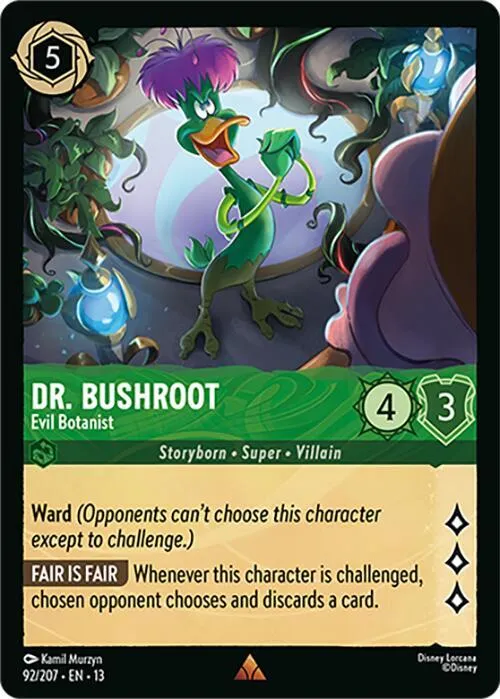Dr. Bushroot - Evil Botanist - Cold Foil