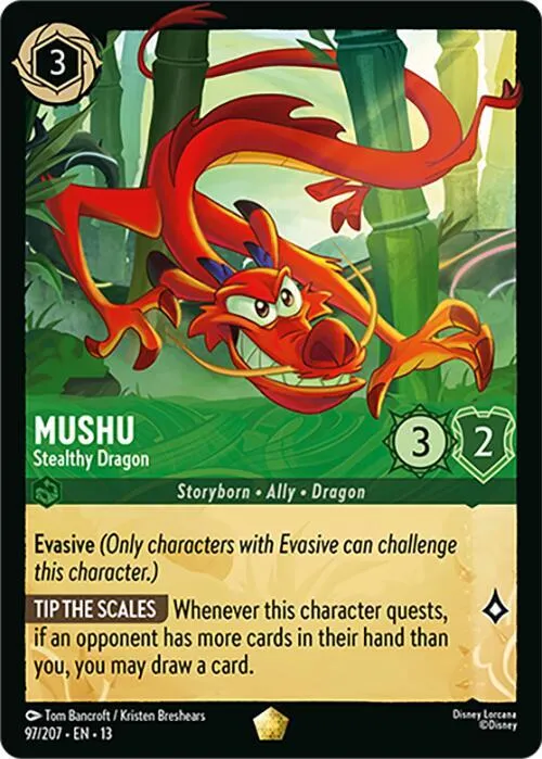 Mushu - Stealthy Dragon - Cold Foil