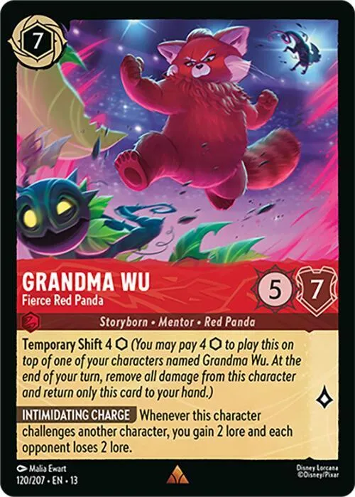 Grandma Wu - Fierce Red Panda - Cold Foil