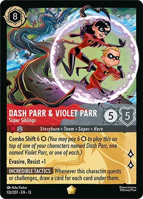 Dash Parr & Violet Parr - Super Siblings - Cold Foil