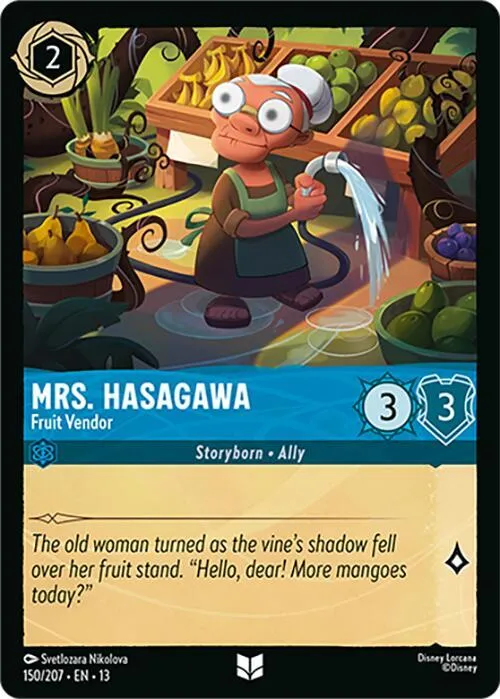 Mrs. Hasagawa - Fruit Vendor - Cold Foil