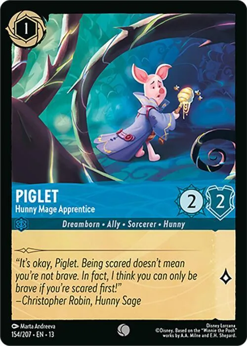 Piglet - Hunny Mage Apprentice - Cold Foil