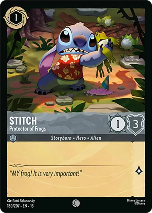 Stitch - Protector of Frogs - Cold Foil