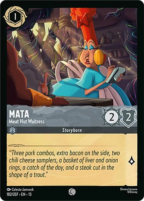 Mata - Meat Hut Waitress - Cold Foil