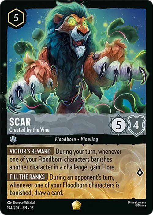 Scar - Created by the Vine - Cold Foil