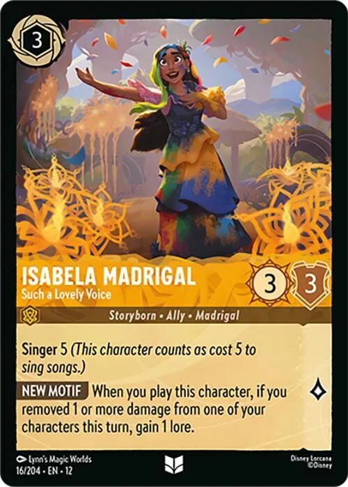 Isabela Madrigal - Such a Lovely Voice - Cold Foil