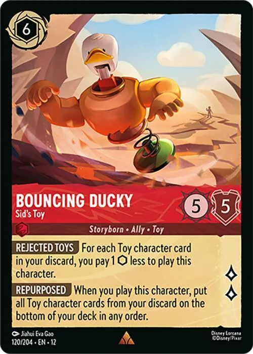 Bouncing Ducky - Sid's Toy - Cold Foil