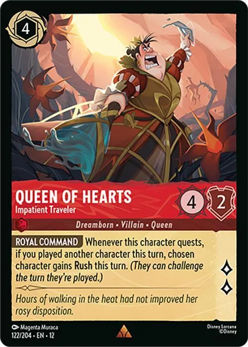 Queen of Hearts - Impatient Traveler - Cold Foil