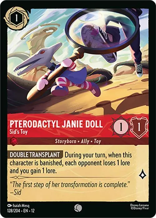 Pterodactyl Janie Doll - Sid's Toy - Cold Foil